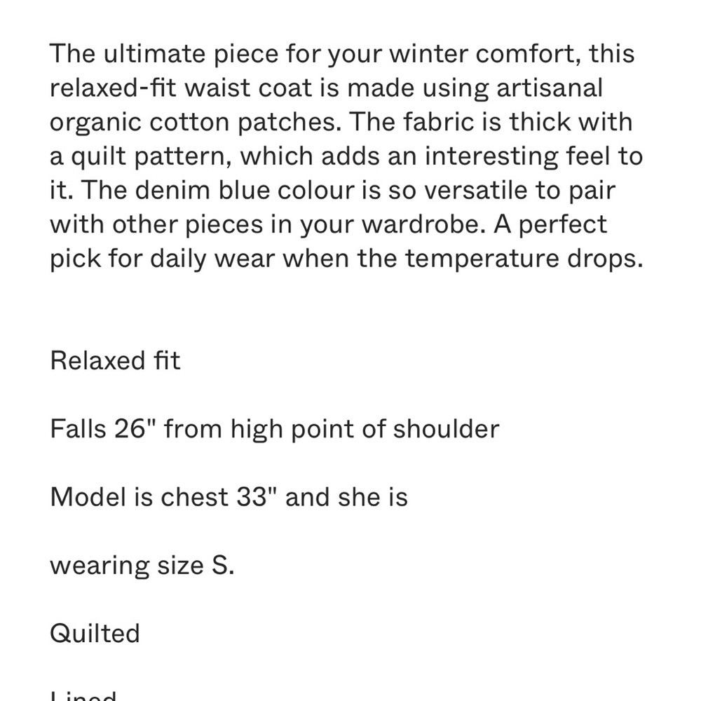 NWT patchwork vest jacket in Large- I wear US M 8-10 this one fits - Picture 8 of 8